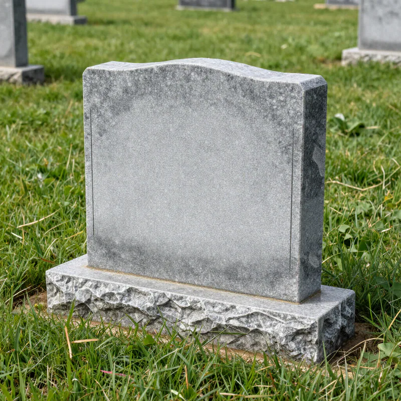 Granite slant marker by SBK Monument Shop